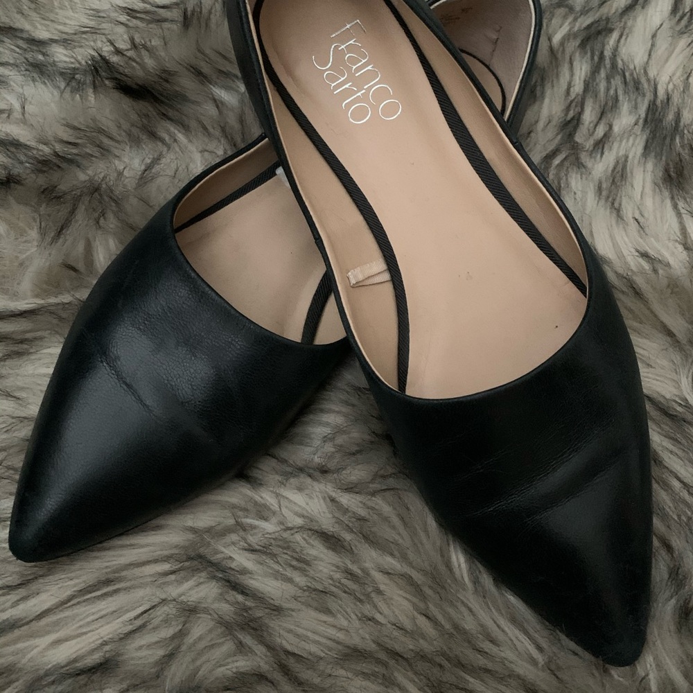 Franco Sarto Pointed Toe Flats, Size 8